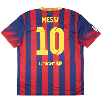 2013-14 Barcelona Home Shirt Messi #10 - 6/10 - (XL)