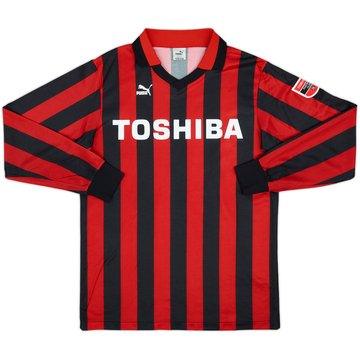 1991-92 Toshiba FC Home L/S Shirt - 9/10 - (L)