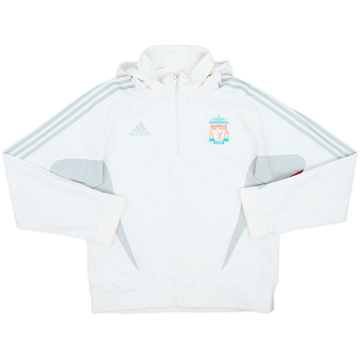 2008-09 Liverpool adidas Hooded 1/4 Zip Training Top - 5/10 - (L)