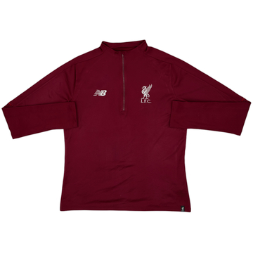 2017-18 Liverpool New Balance 1/4 Zip Training Top - 8/10 - (M)