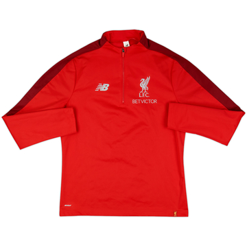 2019-20 Liverpool New Balance 1/4 Zip Drill Top - 10/10 - (M)