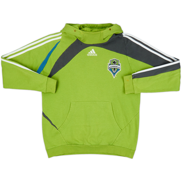 2009-10 Seattle Sounders adidas Hooded Sweat Top - 5/10 - (M/L)