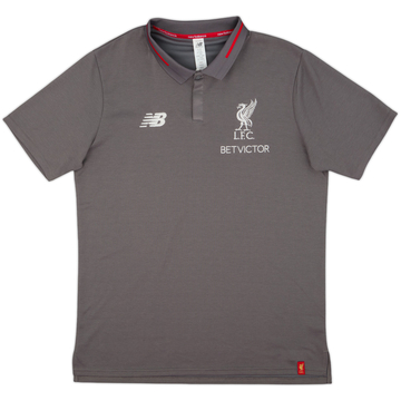 2018-19 Liverpool New Balance Polo Shirt - 9/10 - (M)