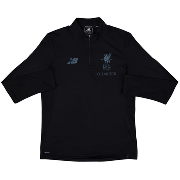 2017-18 Liverpool New Balance 1/4 Zip Training Top - 8/10 - (M)