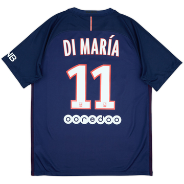 2016-17 Paris Saint-Germain Home Shirt Di Maria #11 - 10/10 - (L)