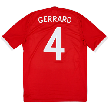 2010-11 England Away Shirt Gerrard #4 - 8/10 - (M)