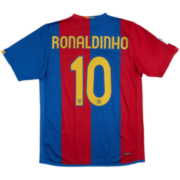 2006-07 Barcelona Home Shirt Ronaldinho #10 - 9/10 - (M)