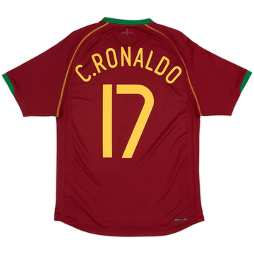 2006-08 Portugal Home Shirt C.Ronaldo #17 - 8/10 - (S)