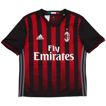 2016-17 AC Milan Home Shirt - 5/10 - (L.Boys)