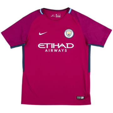 2017-18 Manchester City Away Shirt - 9/10 - (L.Boys)