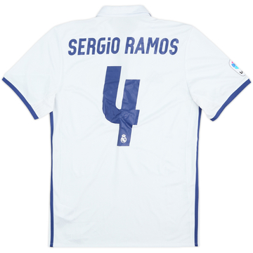 2016-17 Real Madrid Home Shirt Sergio Ramos #4 - 8/10 - (S)