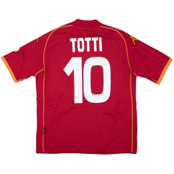 2008-09 Roma Home Shirt Totti #10 - 8/10 - (XL)