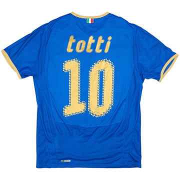 2007-08 Italy Home Shirt Totti #10 - 5/10 - (M)