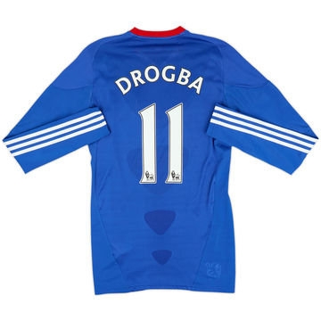 2010-11 Chelsea Player Issue TechFit Home L/S Shirt Drogba #11 - 8/10 - (M)