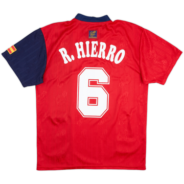 1996-98 Spain Home Shirt R.Hierro #6 - 9/10 - (M)