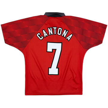 1996-98 Manchester United Home Shirt Cantona #7 - 8/10 - (Y)