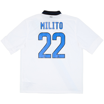 2011-12 Inter Milan Away Shirt Milito #22 - 8/10 - (XL)