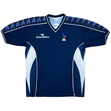 1999-00 Italy FIGC Diadora Training Shirt - 8/10 - (XXL)
