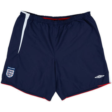 2005-07 England Home Shorts - 8/10 - (XL)