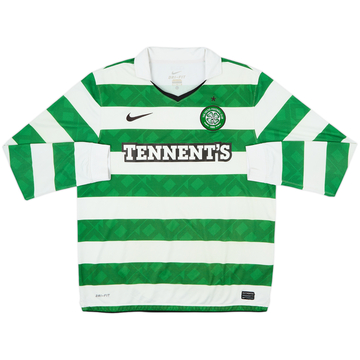 2010-12 Celtic Home L/S Shirt - 7/10 - (L)