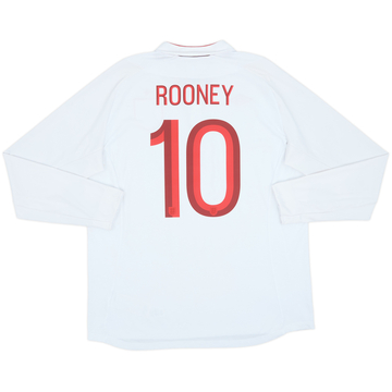 2012-13 England Home L/S Shirt Rooney #10 - 8/10 - (XL)