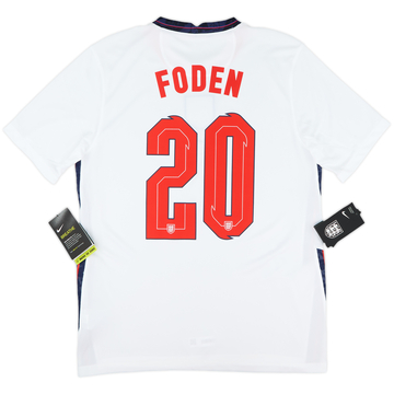 2020-22 England Home Shirt Foden #20 (M)
