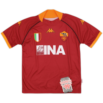2001-02 Roma Home Shirt (L.Boys)
