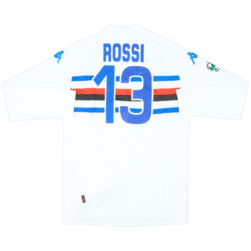 2009-10 Sampdoria Away L/S Shirt Rossi #13 (XXL)