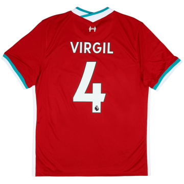 2020-21 Liverpool Home Shirt Virgil #4 (L)