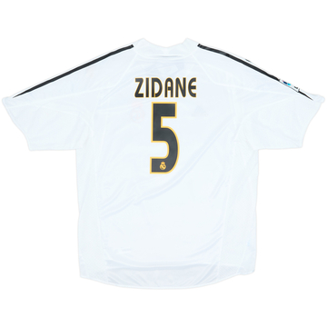 2004-05 Real Madrid Home Shirt Zidane #5 (L)