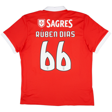 2017-18 Benfica Home Shirt Ruben Dias #66 (XL)