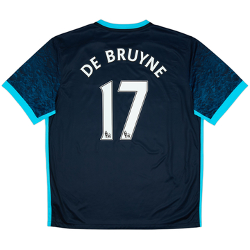 2015-16 Manchester City Away Shirt De Bruyne #17 (XL)