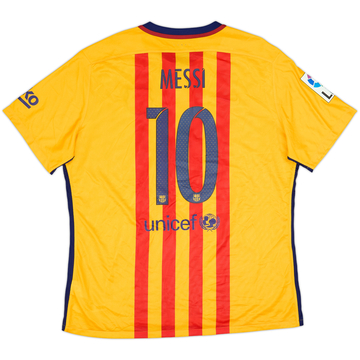 2015-16 Barcelona Authentic Away Shirt Messi #10 (XXL)