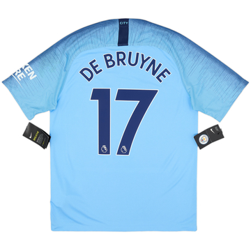 2018-19 Manchester City Home Shirt De Bruyne #17 (M)