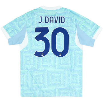 2025-26 Juventus Away Shirt J.David #30