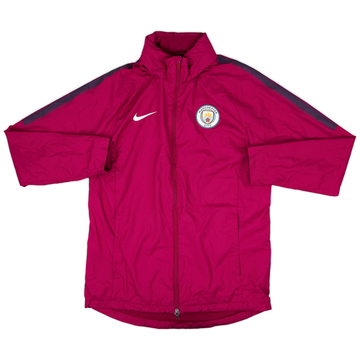 2017-18 Manchester City Nike Hooded Rain Jacket - 8/10 - (L)