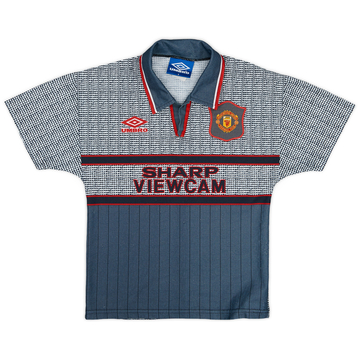 1995-96 Manchester United Away Shirt - 5/10 - (S.Boys)
