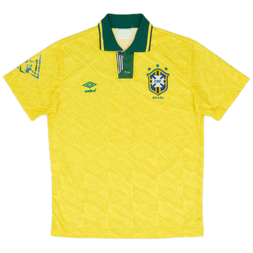 1991-93 Brazil Home Shirt - 6/10 - (L)
