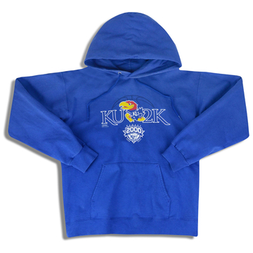 2010 Kansas Jayhawks Hanes Hooded Sweat Top S