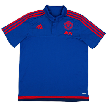 2015-16 Manchester United adidas Polo Shirt - 9/10 - (L)