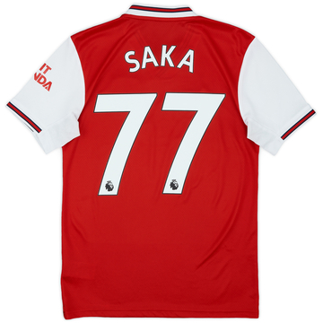 2019-20 Arsenal Home Shirt Saka #77 - 9/10 - (XS)