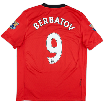 2009-10 Manchester United Home Shirt Berbatov #9 - 8/10 - (M)