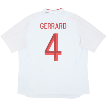 2012-13 England Home Shirt Gerrard #4 - 7/10 - (3XL)