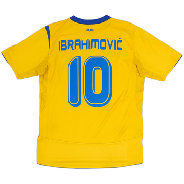 2005-06 Sweden Home Shirt Ibrahimovic #10 - 8/10 - (M)
