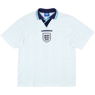 1995-97 England Home Shirt - 5/10 - (XL)