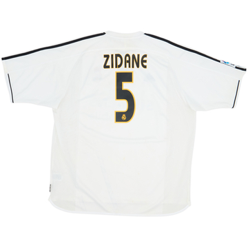 2003-04 Real Madrid Home Shirt Zidane #5 - 6/10 - (XXL)