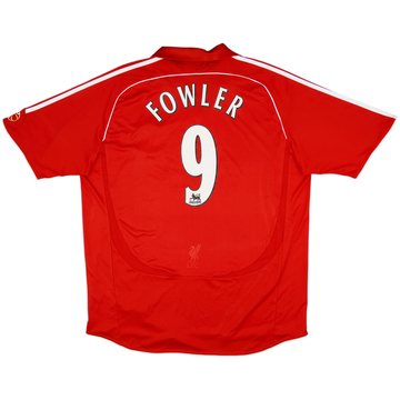 2006-08 Liverpool Home Shirt Fowler #9 - 8/10 - (XXL)