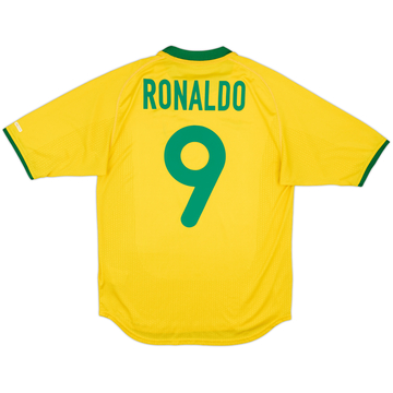 2000-02 Brazil Home Shirt Ronaldo #9 - 8/10 - (S)