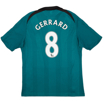 2008-09 Liverpool Third Shirt Gerrard #8 - 7/10 - (L)