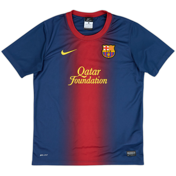 2012-13 Barcelona Basic Home Shirt - 8/10 - (L.Boys)